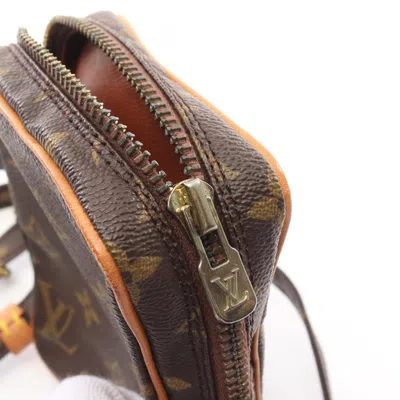 Pre-owned Louis Vuitton Brown Coated Canvas Leather Shoulder Bag ()