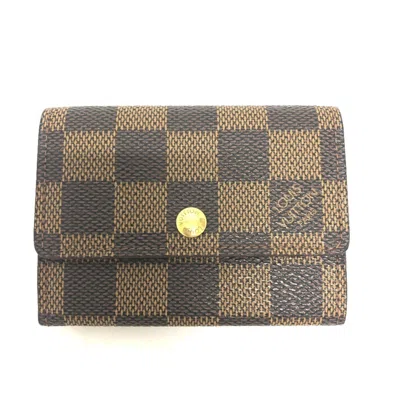 Pre-owned Louis Vuitton Brown Damier Canvas Coin Purse/coin Case ()