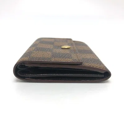 Pre-owned Louis Vuitton Brown Damier Canvas Coin Purse/coin Case ()