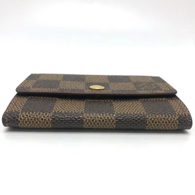 Pre-owned Louis Vuitton Brown Damier Canvas Coin Purse/coin Case ()