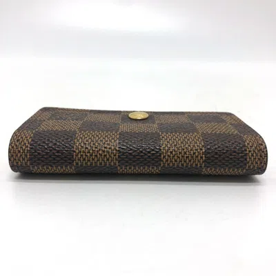 Pre-owned Louis Vuitton Brown Damier Canvas Coin Purse/coin Case ()