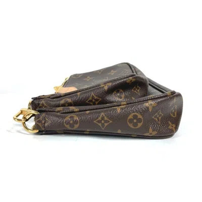 Pre-owned Louis Vuitton Brown Khaki Monogram Pochette Shoulder Bag ()