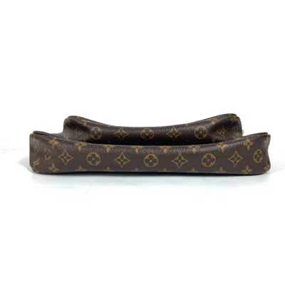 Pre-owned Louis Vuitton Brown Khaki Monogram Pochette Shoulder Bag ()