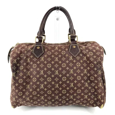 Pre-owned Louis Vuitton Brown Monogram Mini Lin Boston Bag Handbag ()
