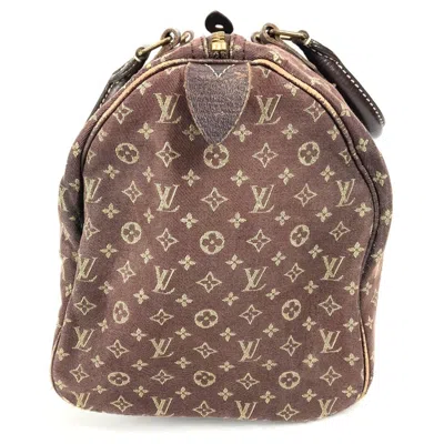 Pre-owned Louis Vuitton Brown Monogram Mini Lin Boston Bag Handbag ()