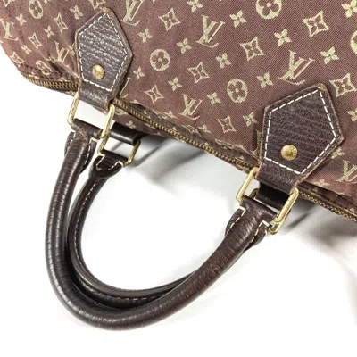 Pre-owned Louis Vuitton Brown Monogram Mini Lin Boston Bag Handbag ()