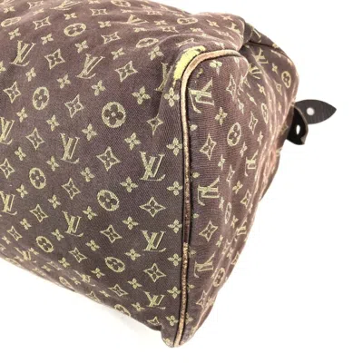 Pre-owned Louis Vuitton Brown Monogram Mini Lin Boston Bag Handbag ()
