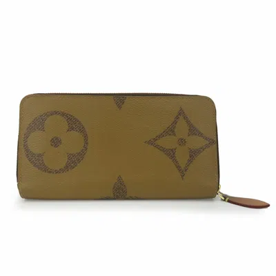 Pre-owned Louis Vuitton Brown Monogram Reverse Long Wallet (bi-fold) ()