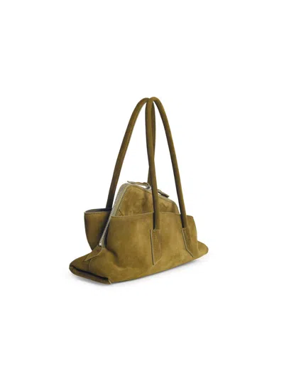 Attico Small La Passeggiata Shoulder Bag In Green