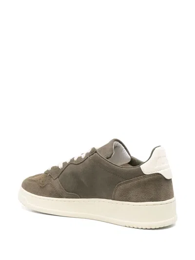 Autry Low-top Suede Sneakers With Rubber Sole And Lace-up Closure