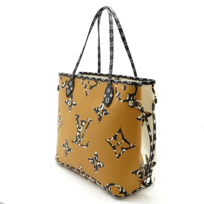 Pre-owned Louis Vuitton Camel Lv Off White Monogram Monogram Reverse Tote Bag ()