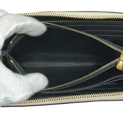 Pre-owned Louis Vuitton Cream Long Wallet (bi-fold) ()