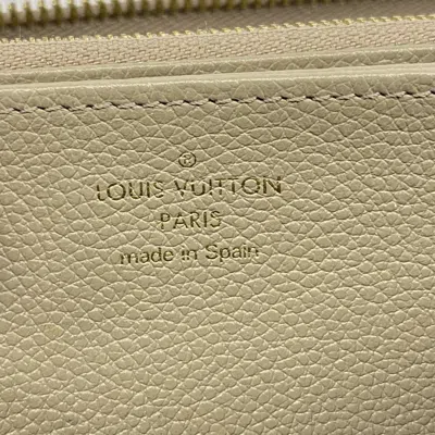 Pre-owned Louis Vuitton Cream Tourterelle Long Wallet (bi-fold) ()