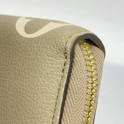 Pre-owned Louis Vuitton Cream Tourterelle Long Wallet (bi-fold) ()