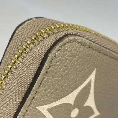 Pre-owned Louis Vuitton Cream Tourterelle Long Wallet (bi-fold) ()