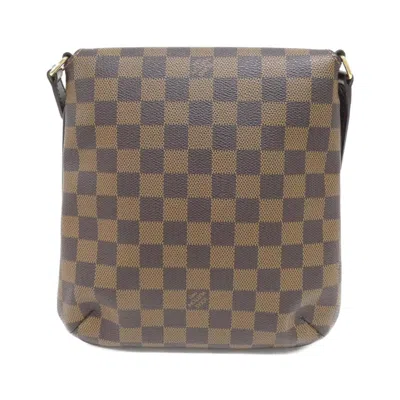 Pre-owned Louis Vuitton Damier Canvas Ebene Coated Canvas Shoulder Bag ()