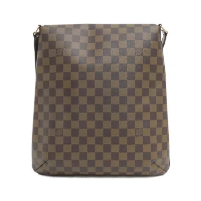 Pre-owned Louis Vuitton Damier Canvas Ebene Coated Canvas Shoulder Bag ()
