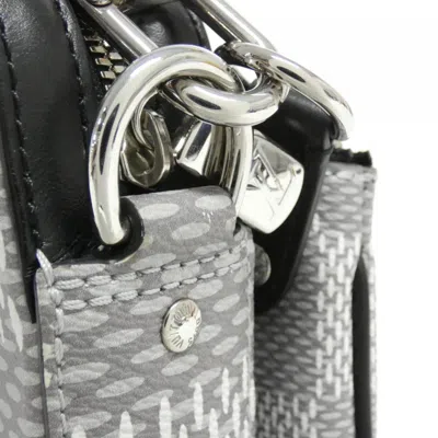 Pre-owned Louis Vuitton Damier Graphite Silver Coated Canvas Shoulder Bag ()