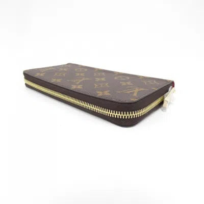 Pre-owned Louis Vuitton Fuchsia Marron Monogram Monogram Long Wallet (bi-fold) () In Multi