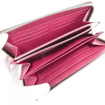 Pre-owned Louis Vuitton Fuchsia Marron Monogram Monogram Long Wallet (bi-fold) () In Multi