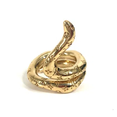 Pre-owned Louis Vuitton Gold Metal Band Ring ()