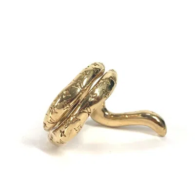 Pre-owned Louis Vuitton Gold Metal Band Ring ()