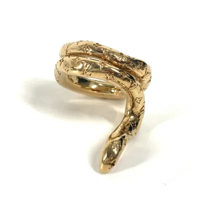 Pre-owned Louis Vuitton Gold Metal Band Ring ()