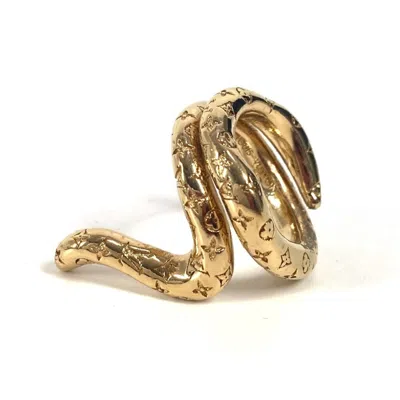 Pre-owned Louis Vuitton Gold Metal Band Ring ()