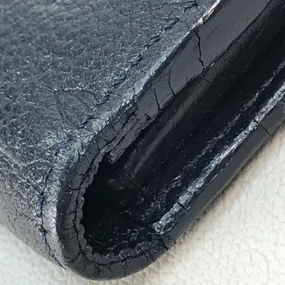 Pre-owned Louis Vuitton Infini Navy Monogram Empreinte Long Wallet (bi-fold) ()