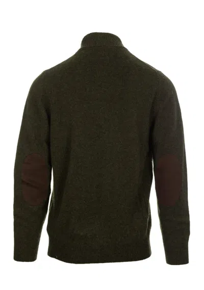 Barbour Essential Patch Zip Through In Brown