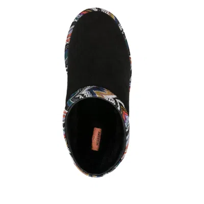 Missoni Patterned-trim Slippers In Multi