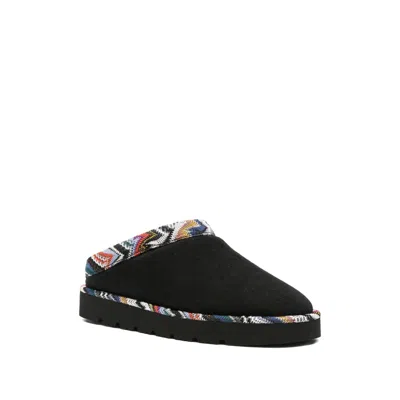 Missoni Patterned-trim Slippers In Multi