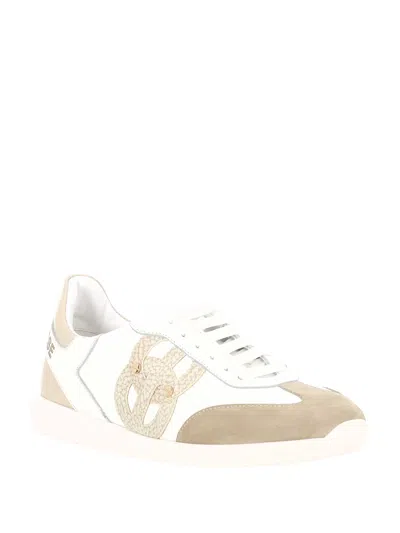 Borbonese White Cotton Sneaker