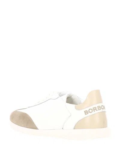 Borbonese White Cotton Sneaker