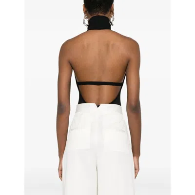 Max Mara Peak Halterneck High Neck Open Back Top