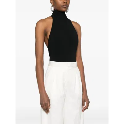 Max Mara Peak Halterneck High Neck Open Back Top