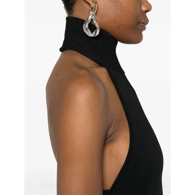 Max Mara Peak Halterneck High Neck Open Back Top