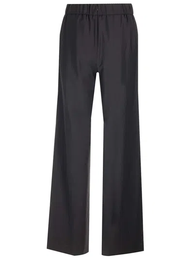 Dolce & Gabbana Black Wool Flared Trousers Black