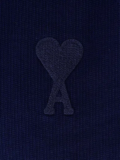 Ami Alexandre Mattiussi Blue Hoodie Sweatshirts Blue In Blue