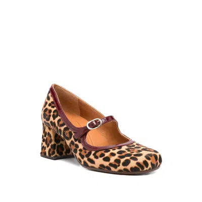Chie Mihara 60mm Leopard-print Block-heel Pumps