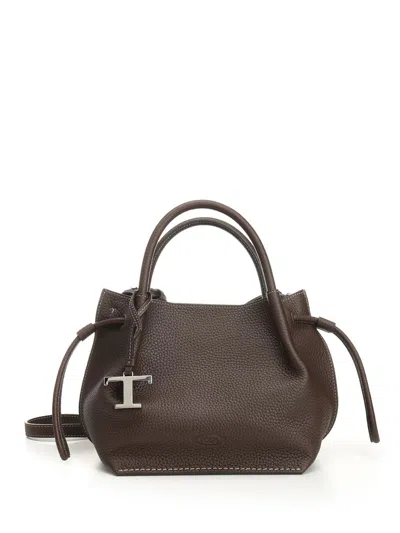 Tod's Buz Sacca Piccola Handbags Brown