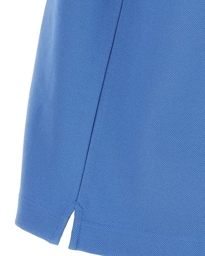 Marni Polo In Piquet Blu Con Colletto A Contrasto