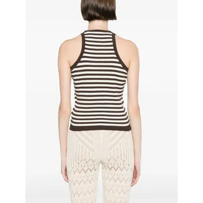 Max Mara Cotton Tops In Animal Print
