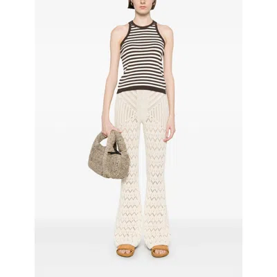 Max Mara Cotton Tops In Animal Print