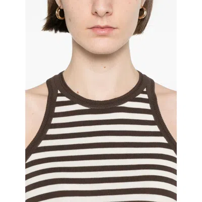 Max Mara Cotton Tops In Animal Print