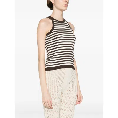 Max Mara Cotton Tops In Animal Print