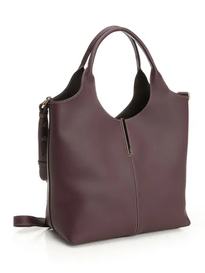 Tod's Ebr Due Manici Piccola Handbags Brown