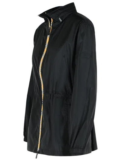Burberry 'blackpool' Black Polyamide Raincoat Women In Black