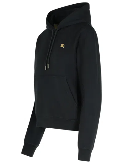 Burberry Harriet Black Cotton Sweatshirt In Black