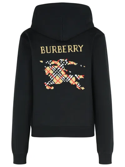 Burberry Harriet Black Cotton Sweatshirt In Black